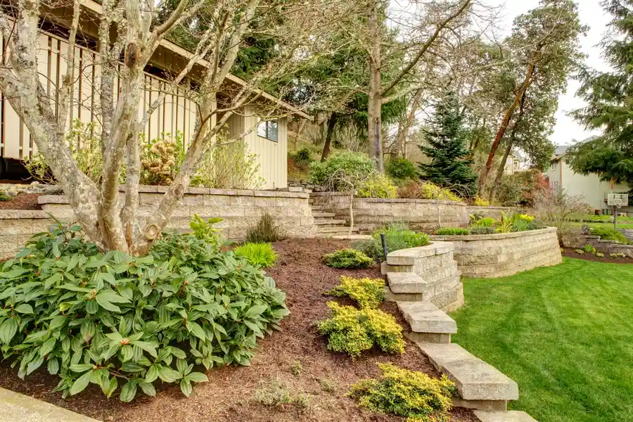 Curved Stone Installation